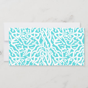Beach Coral Reef Muster Nautical White Blue