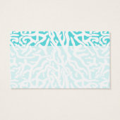 Beach Coral Reef Muster Nautical White Blue (Rückseite)