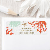 Beach Coral Reef Sea Muschel Starfish Anschrift La (Insitu)