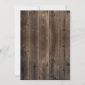 Beach Coral Reef Starfish Barn Wood Retirement Einladung (Rückseite)