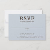 Beach Couple RSVP Karte (Vorderseite)