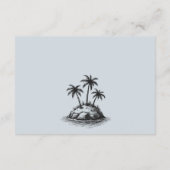 Beach Couple Wedding Begleitkarte (Rückseite)