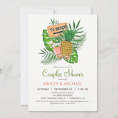 Beach Couples Dusche Einladung (Vorderseite)