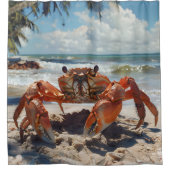 Beach Crab Duschvorhang (Vorderseite)