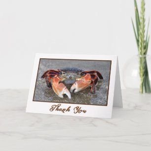 Beach Crab Foto Danke Karte