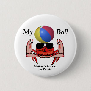 Beach Crab, My Ball, MeWarriorFrau auf Twitch Button