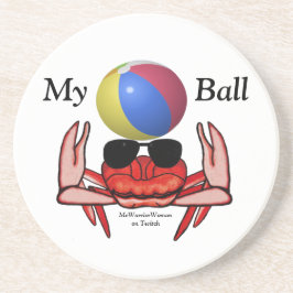 Beach Crab, My Ball, MeWarriorFrau auf Twitch Getränkeuntersetzer