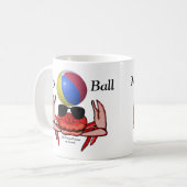 Beach Crab, My Ball, MeWarriorFrau auf Twitch Kaffeetasse (Vorderseite Links)