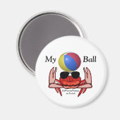Beach Crab, My Ball, MeWarriorFrau auf Twitch Magnet (Vorderseite/Rückseite)