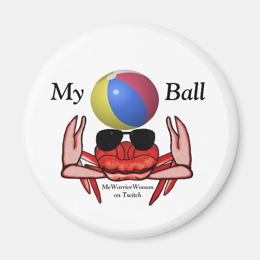 Beach Crab, My Ball, MeWarriorFrau auf Twitch Magnet (Vorne)