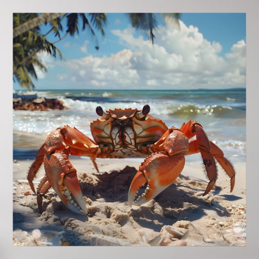 Beach Crab Poster (Vorne)