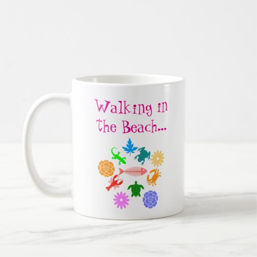 Beach Creatures Kaffeetasse (Links)