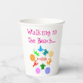Beach Creatures Pappbecher (Rückseite)
