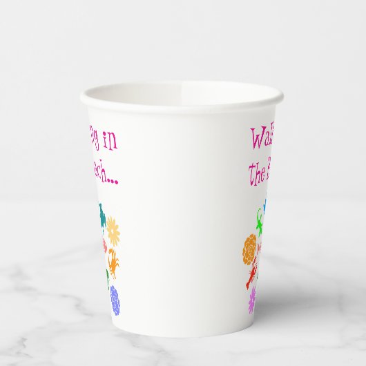 Beach Creatures Pappbecher (Links)