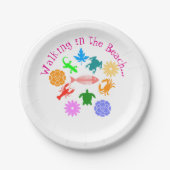 Beach Creatures Pappteller (Vorderseite)