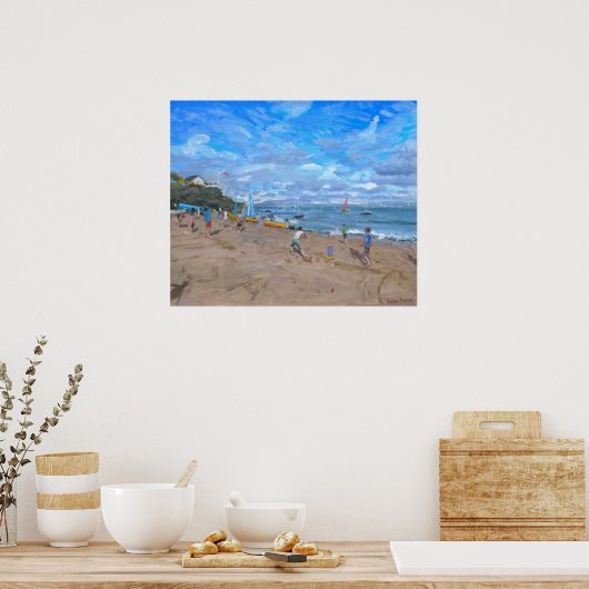 Beach cricket Abersoch 2013 Poster (Küche)