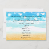 Beach Cruise Muschel Hochzeit Port Foto Einladung (Rückseite)