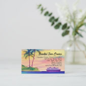 Beach Cruise Reisen Agent Berater Visitenkarte (Stehend Vorderseite)