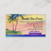Beach Cruise Reisen Agent Berater Visitenkarte (Vorderseite)