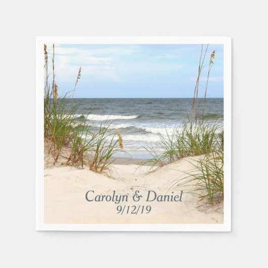 Beach Custom Napkins Serviette (Vorderseite)