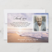 Beach Danke Beileid Beerdigung Memorial FOTO (Vorderseite)