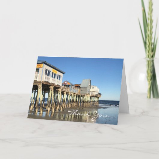 Beach-Danke-Hinweis Karte (Vorderseite)