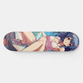 Beach Day Anime Skateboard Deck (Horizontal)
