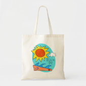"Beach Day" Budget Tote Bag Tragetasche (Vorne)
