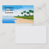 beach_day, CompanyAddressContacts Visitenkarte (Vorne/Hinten)