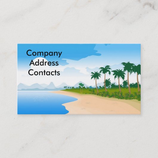 beach_day, CompanyAddressContacts Visitenkarte (Vorderseite)