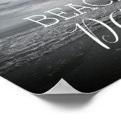 Beach Day Fotografie Foto Cloudy Fog Foggy Sky Poster (Ecke)