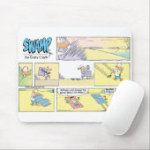 Beach Day Funny Duck Cartoon Mouse Pad Mousepad (Mit Mouse)