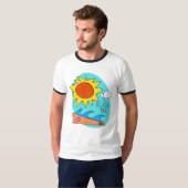 "Beach Day" Men's T-Shirt (Vorne ganz)