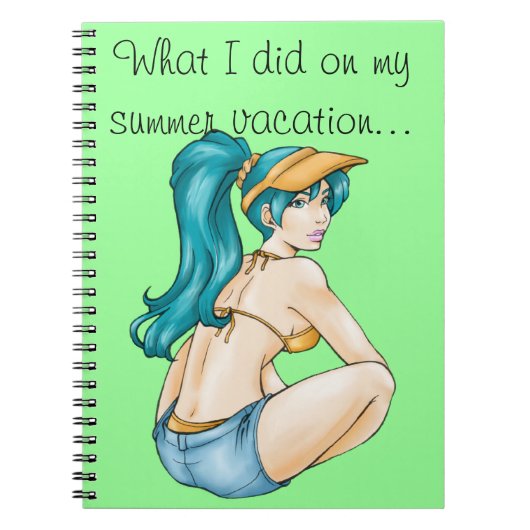 Beach Day - Notebook Notizblock (Vorderseite)