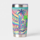 Beach Day Stemless Wine Tumbler Thermobecher (Vorderseite)