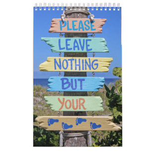 Beach Day, Sun Surf Sand Calendar Kalender