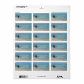 Beach Days Address Labels Adressaufkleber (Vorne)