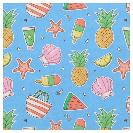 Beach Days Fabric Stoff (Nahaufnahme)