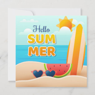 Beach Days Hello Summer Grußkarte