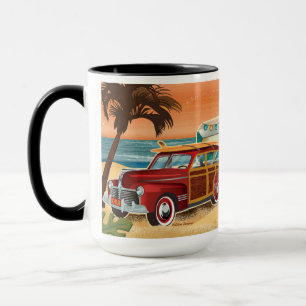 Beach Days Retro Camper Szene Tasse