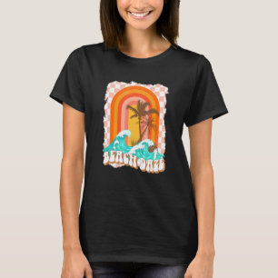 Beach Daze Palm Trees Waves Vintag Retro Beach De T-Shirt
