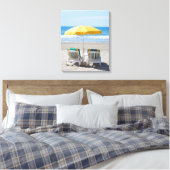 Beach Deck Holiday Leinwanddruck (Insitu (Schlafzimmer))