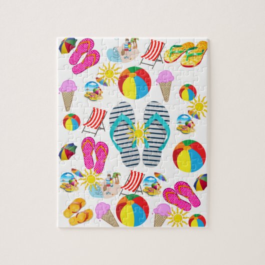 Beach Decorative Jigsaw Puzzle (Vertikal)