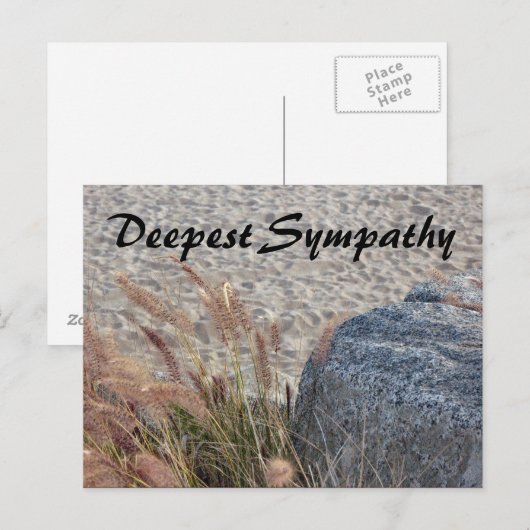 Beach Deepest Beileid Postkarte (Vorne/Hinten)