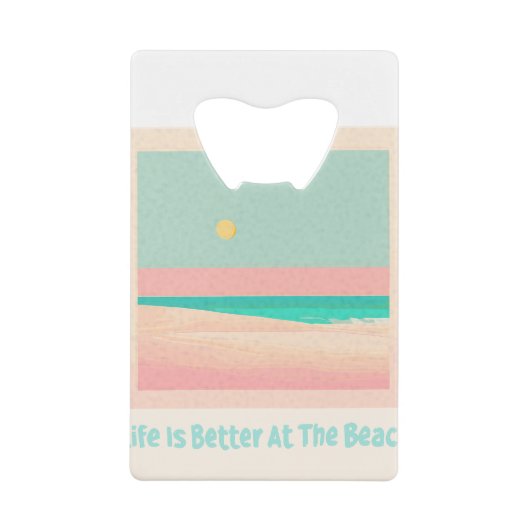 Beach Design Geldbeutel Flaschenöffner (Vorderseite)