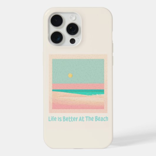 Beach Design iPhone Hülle (Rückseite)