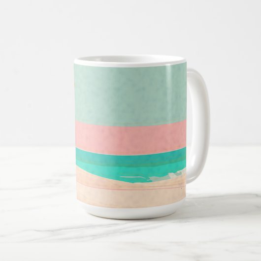 Beach Design Kaffeetasse (VorderseiteRechts)
