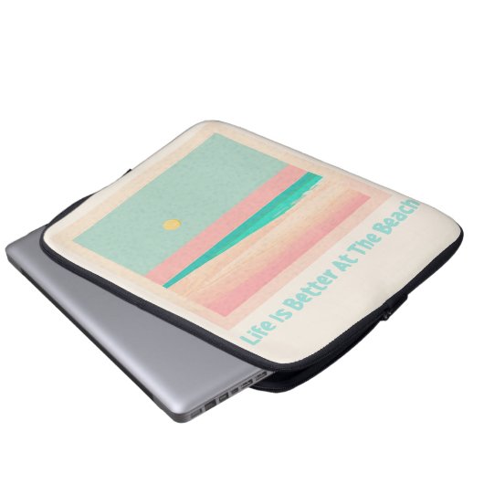 Beach Design Laptopschutzhülle (Vorne Knopf)