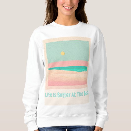 Beach Design Sweatshirt (Vorderseite)