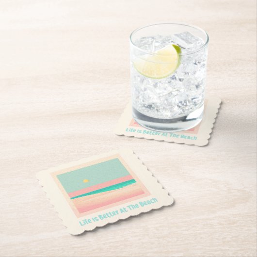Beach Design Untersetzer (Vor Ort)